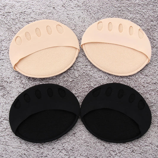 Forefoot Pads for Women High Heels 【2 Pairs Beige + 2 Pairs Black】