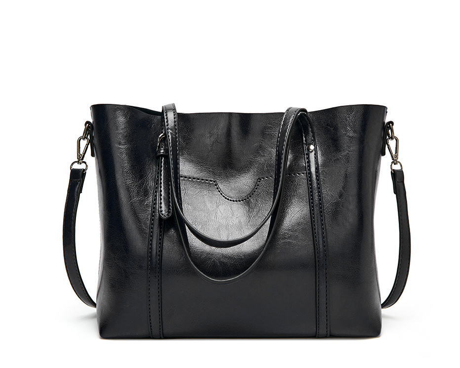 Large Capacity Leather Handbag