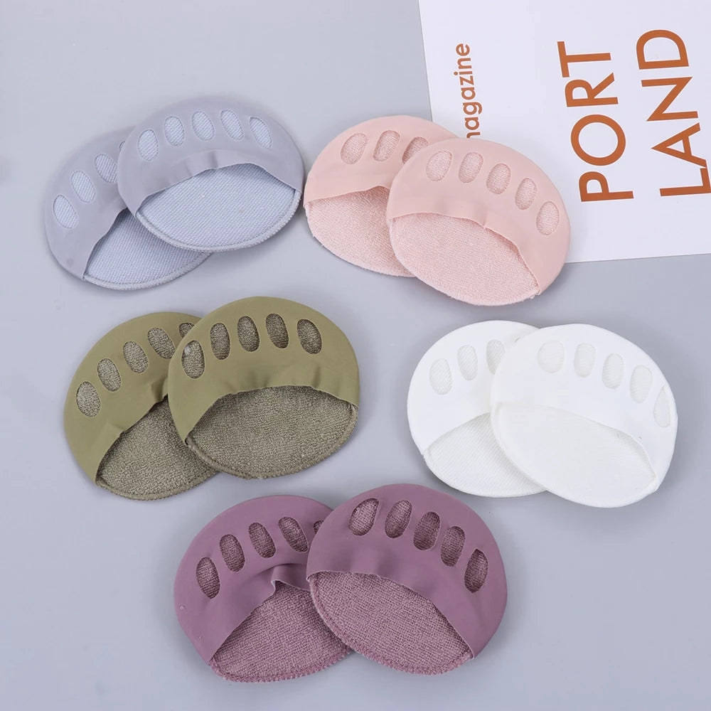Forefoot Pads for Women High Heels 【2 Pairs Beige + 2 Pairs Black】