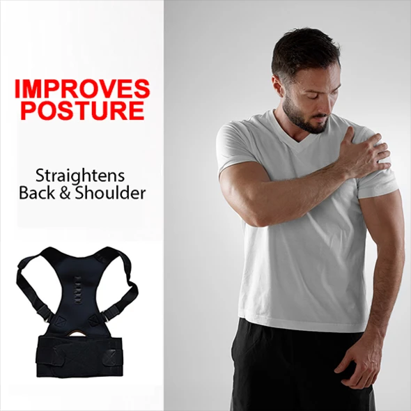 Magnetic Posture Corrective Therapy Back Brace For Men & Women