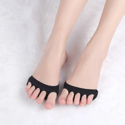Forefoot Pads for Women High Heels 【2 Pairs Beige + 2 Pairs Black】