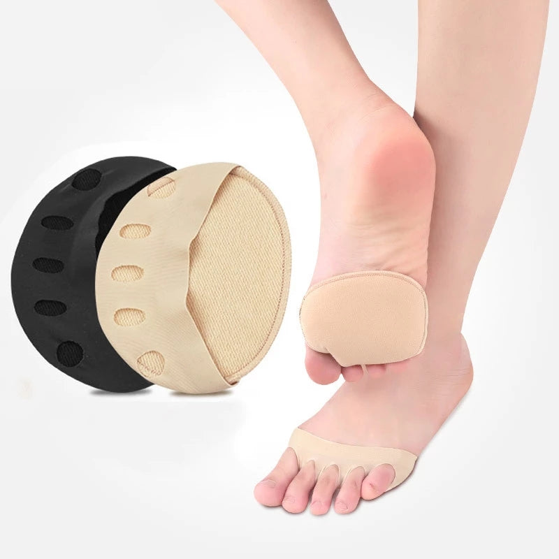Forefoot Pads for Women High Heels 【2 Pairs Beige + 2 Pairs Black】