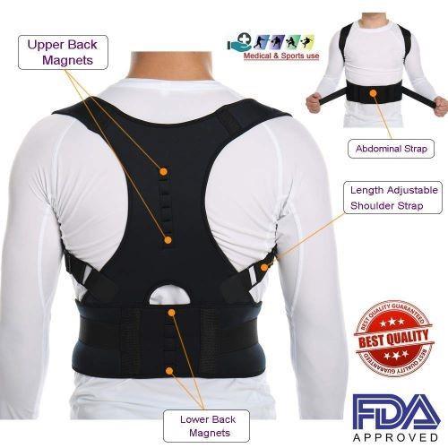 Magnetic Posture Corrective Therapy Back Brace For Men & Women ...
